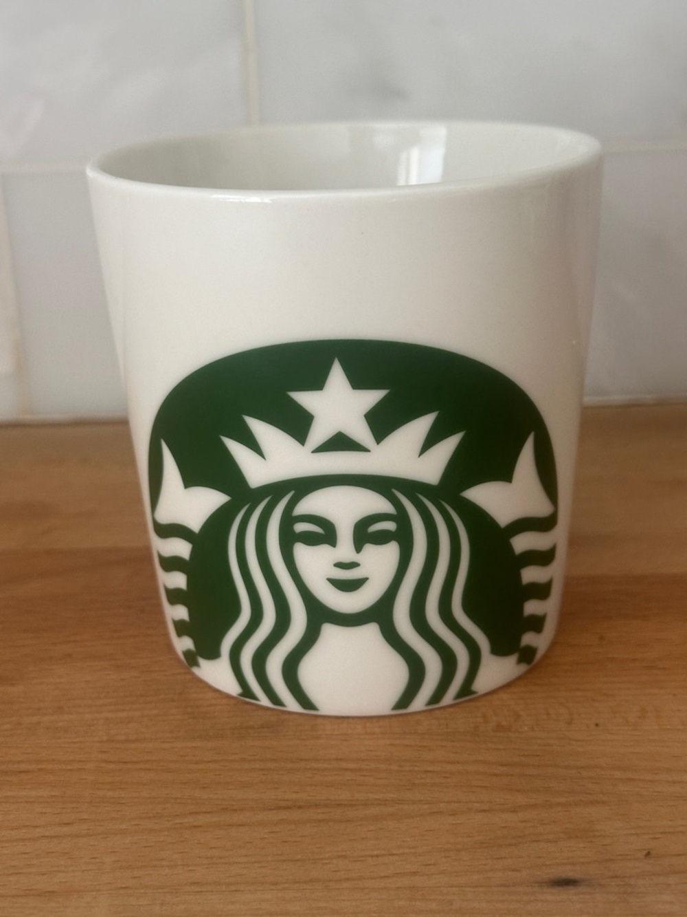 Starbucks White Mug with Green Siren Logo